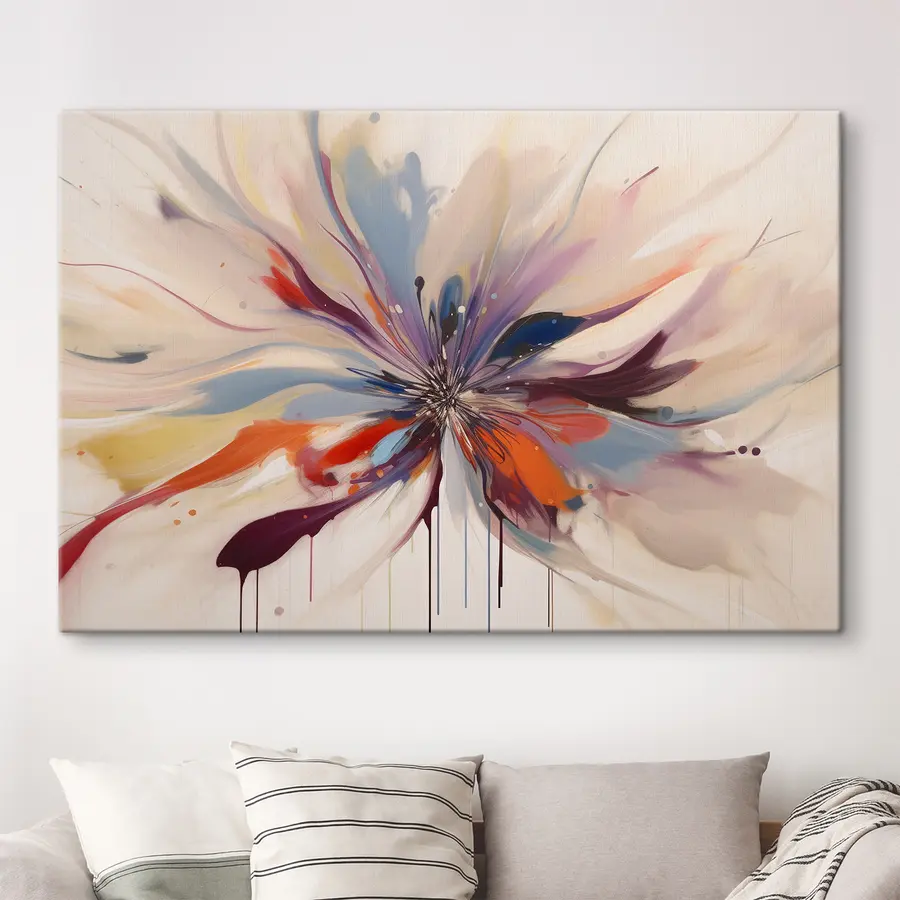 Glezna Spilgta krāsu enerģijas eksplozija s36806