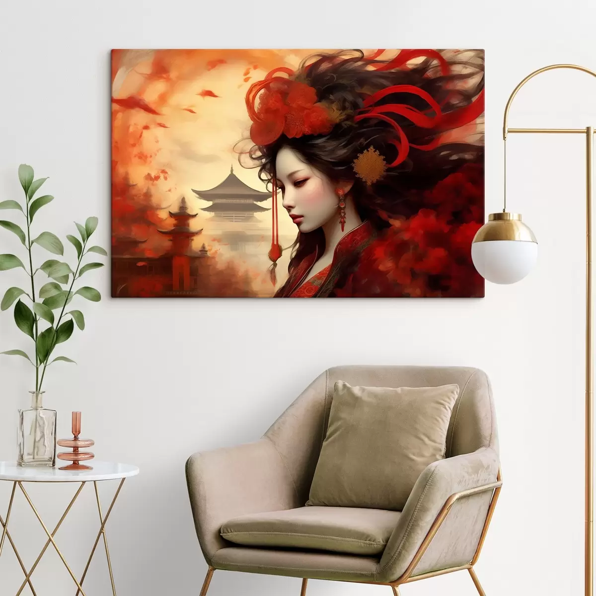 Glezna Majestātiska krāšņums dzīvīgās krāsās s36808