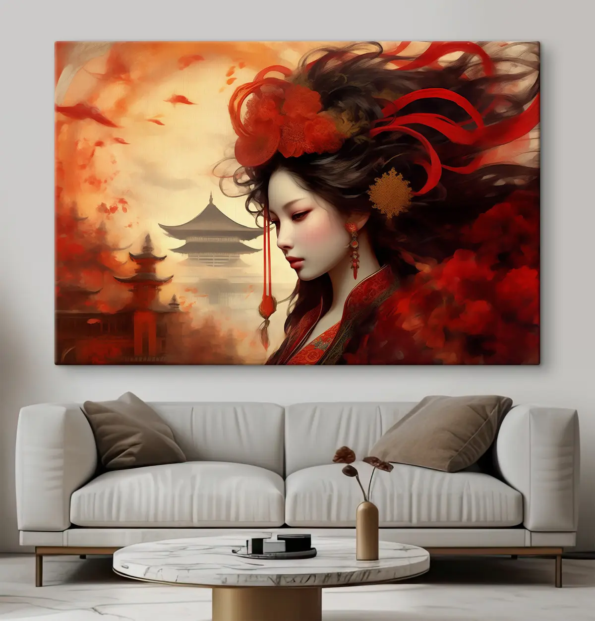 Glezna Majestātiska krāšņums dzīvīgās krāsās s36808