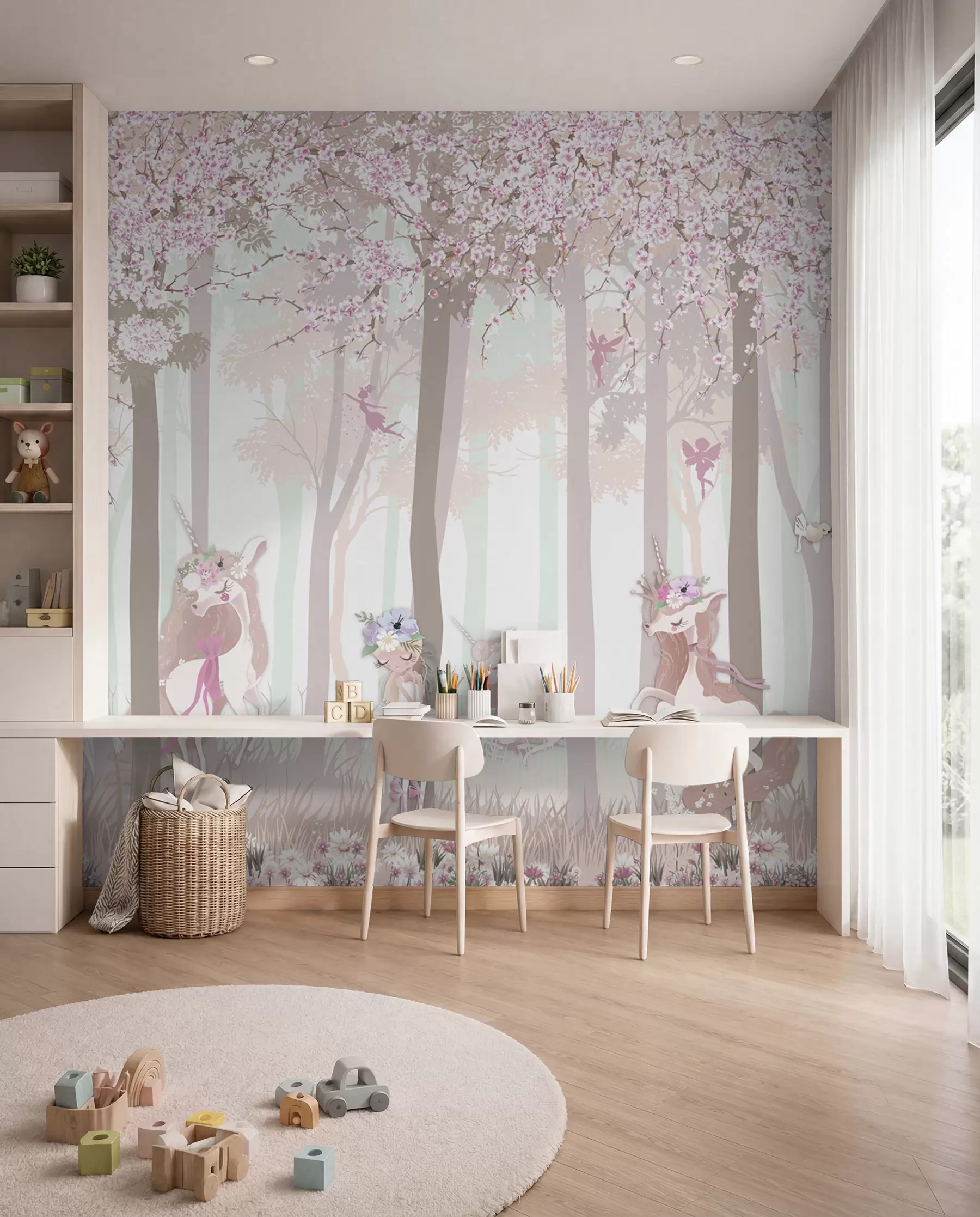 Fototapetes Princeses ziedošā mežā u98694