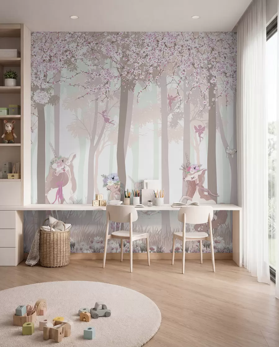 Fototapetes Princeses ziedošā mežā u98694