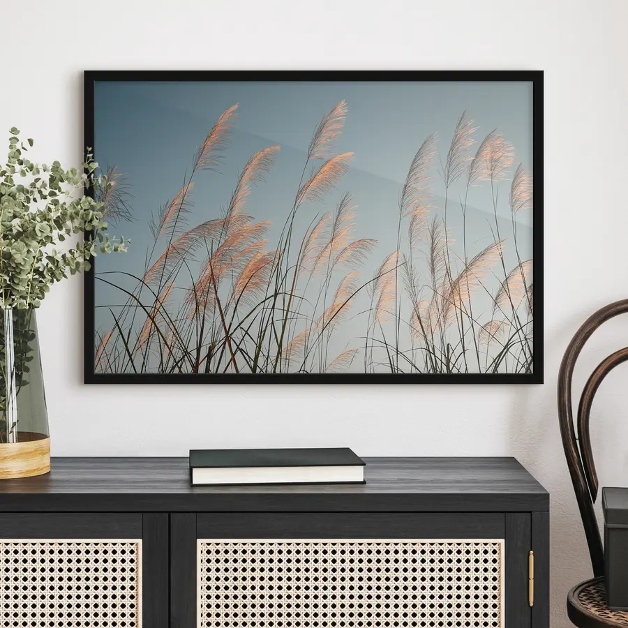 Fototapetes Viegla brīze caur augstajiem zāles stiebriem f33593