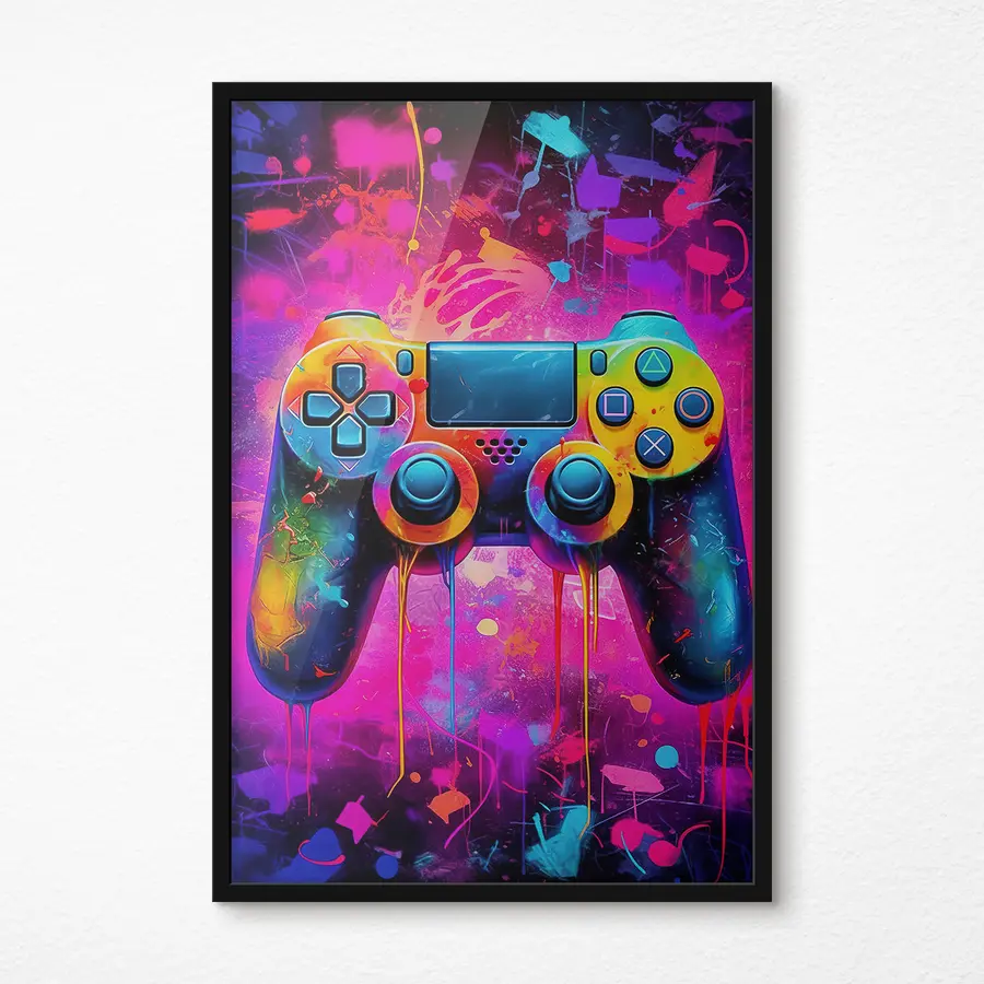 Fototapetes Spilgts kontrolieris abstraktās krāsās f34262