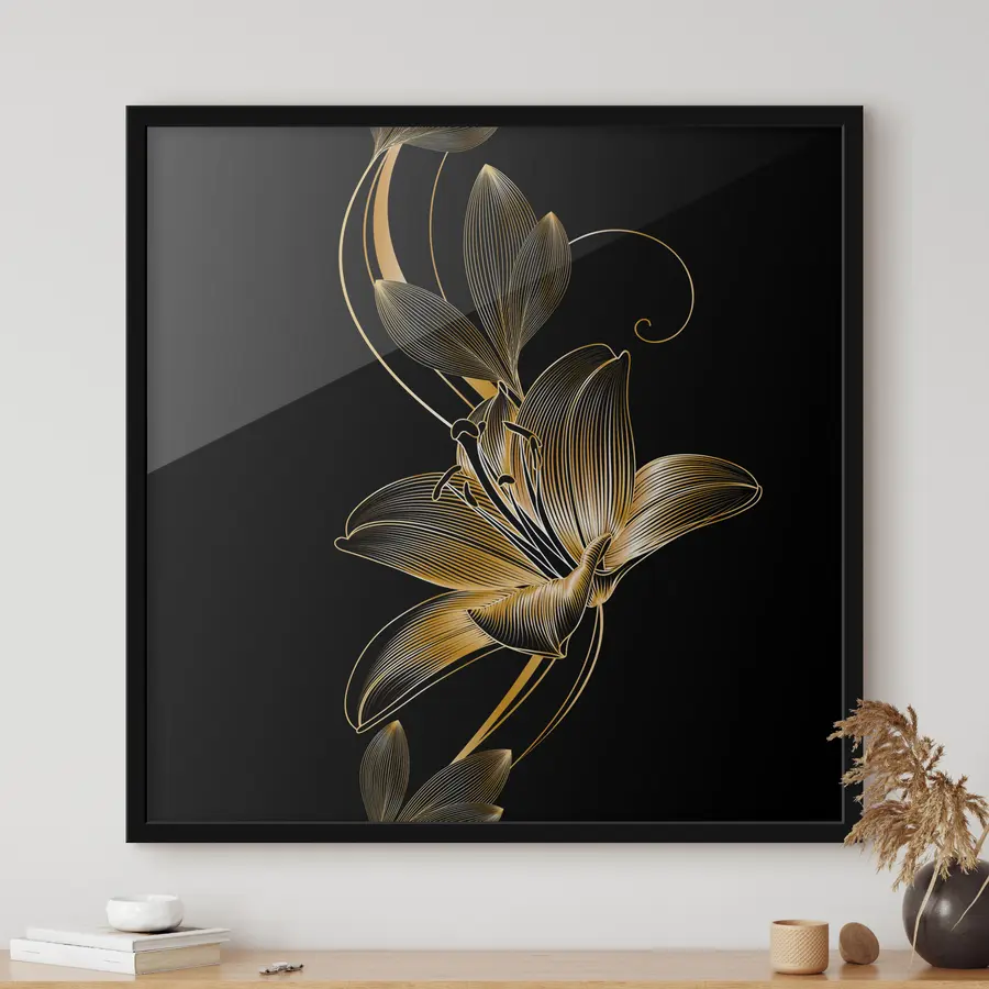 Fototapetes Bezšuvs dizains ar lilijas ziedu f34437