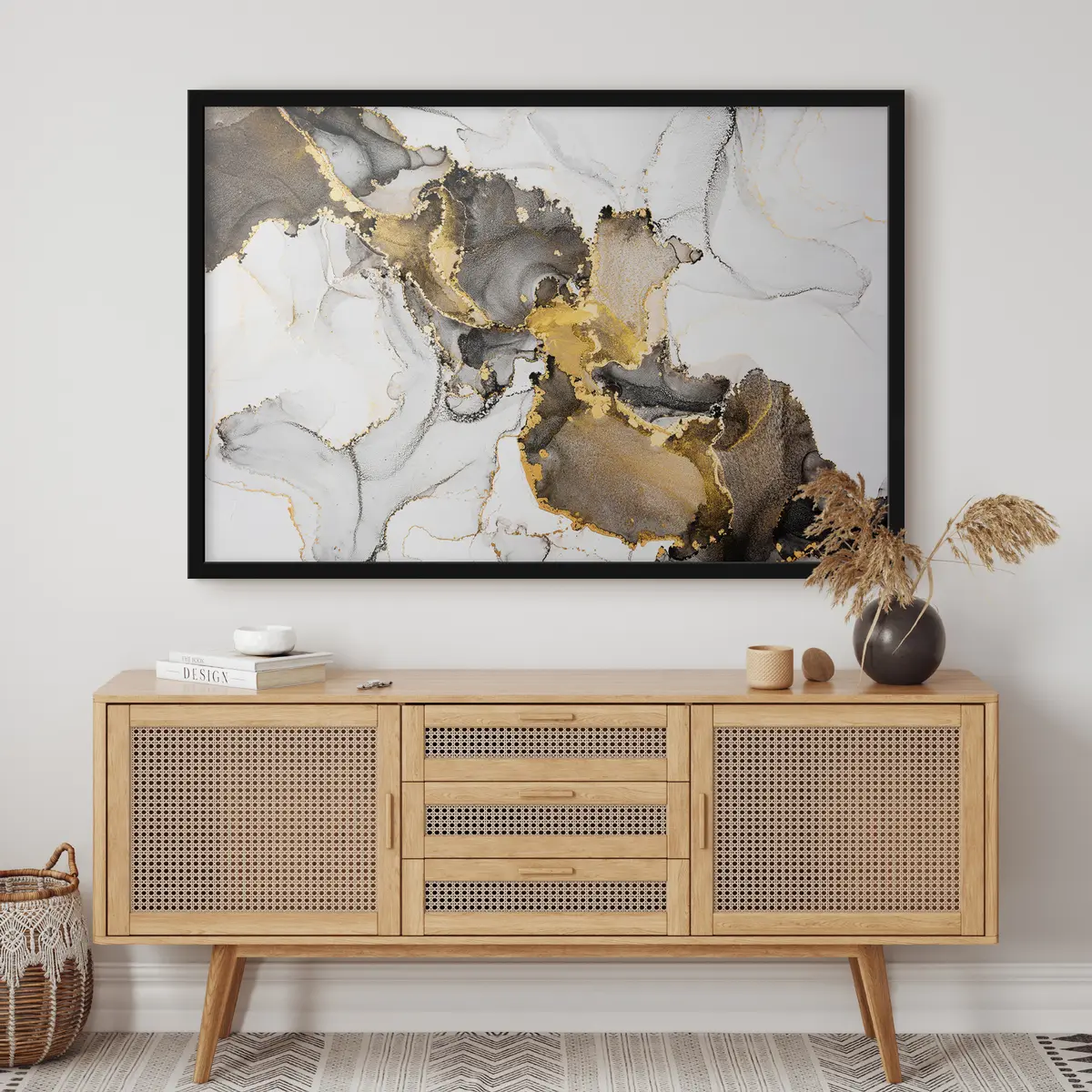 Plakāts Abstrakti virpuļi ar klusu eleganci f34466