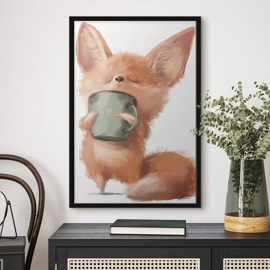 Glezna Mājīgi brīži ar siltu dzērienu f35008