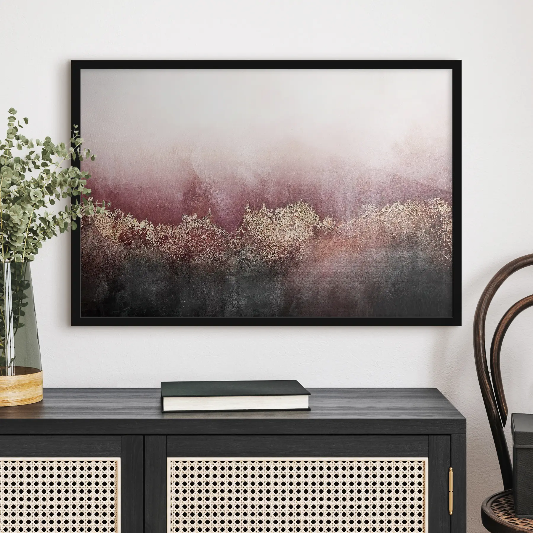 Fototapetes Abstrakcija bordo un melnās krāsās f35844