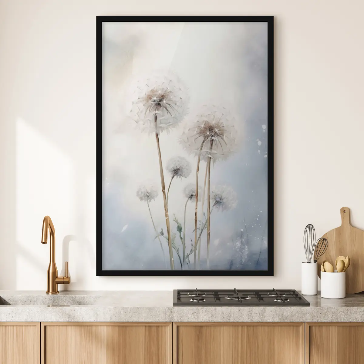 Plakāts Smalki pienenes dejo vēja vējā f35907