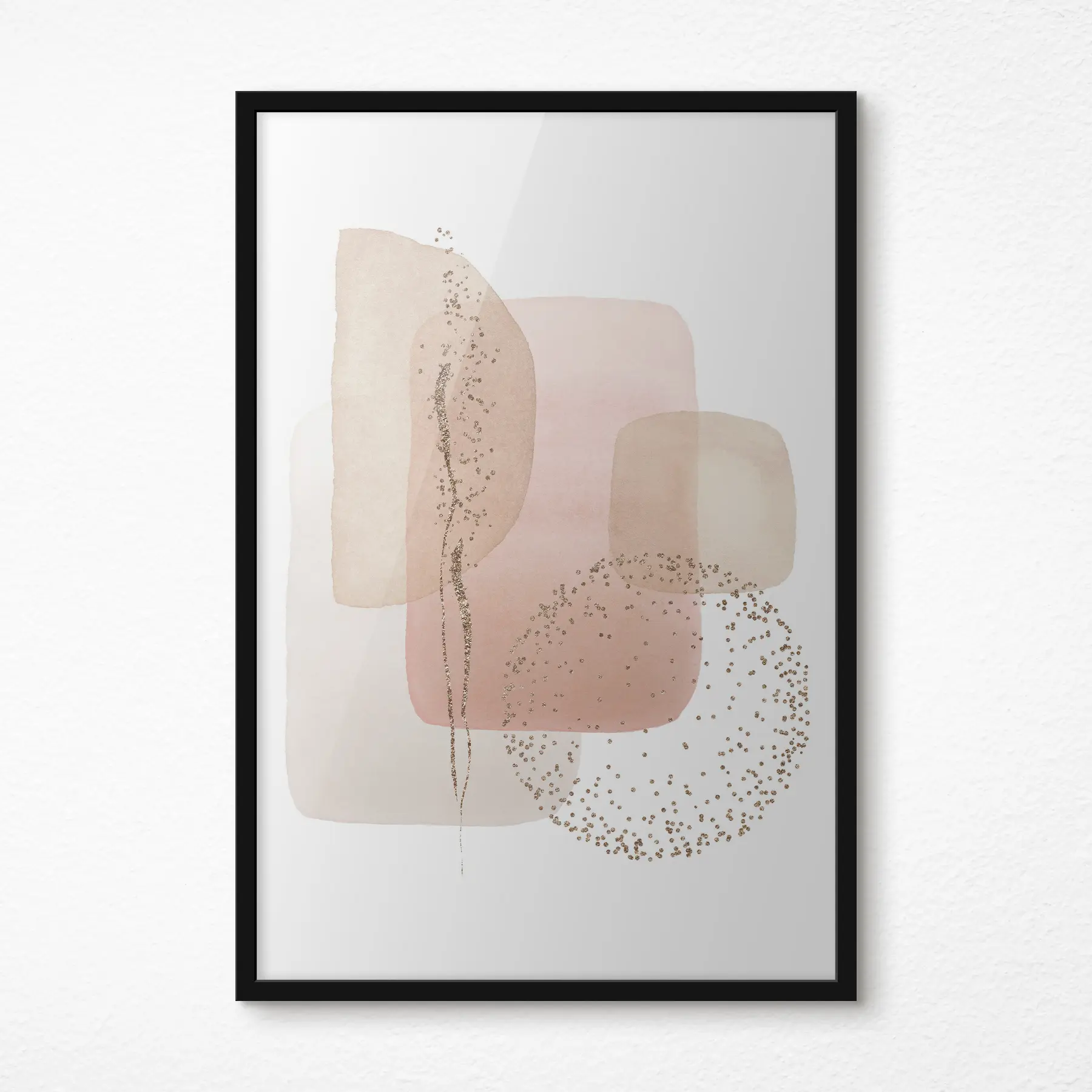 Fototapetes Abstraktas krāsas un formas harmoniski saplūst f35959