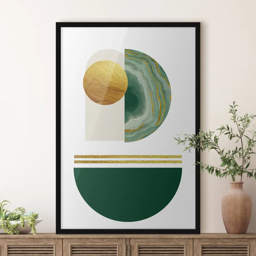 Glezna Abstraktas formas harmoniskā kompozīcijā f35986