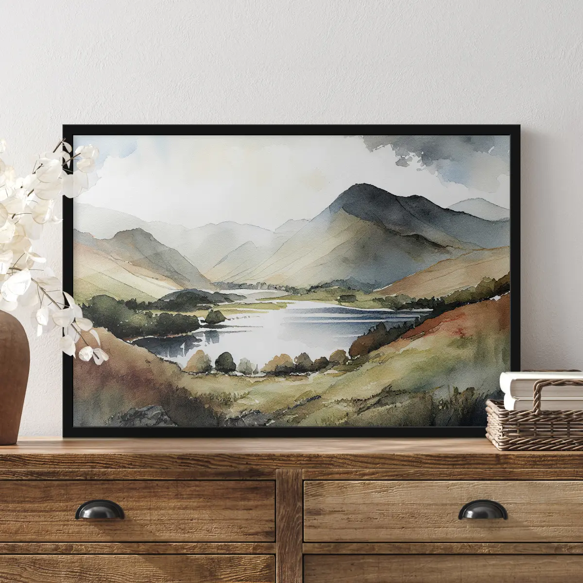 Plakāts Mierīga ainava ar rāmiem ūdeņiem f36018