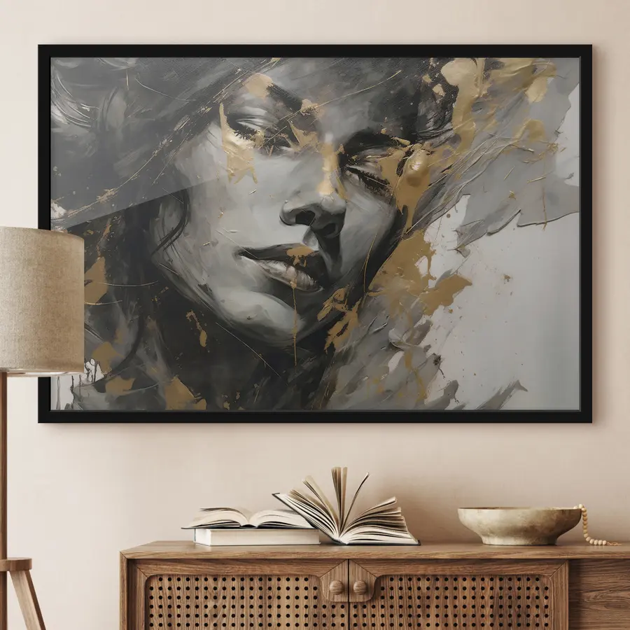 Fototapetes Abstrakta skaistums ar izteiksmīgiem triepieniem f36214