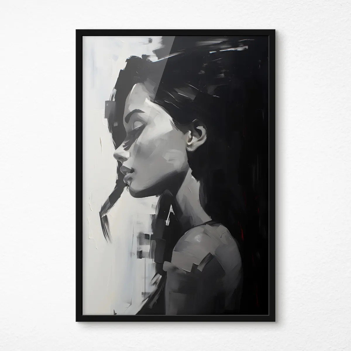 Plakāts Monochromatiska elegance profilā f36158