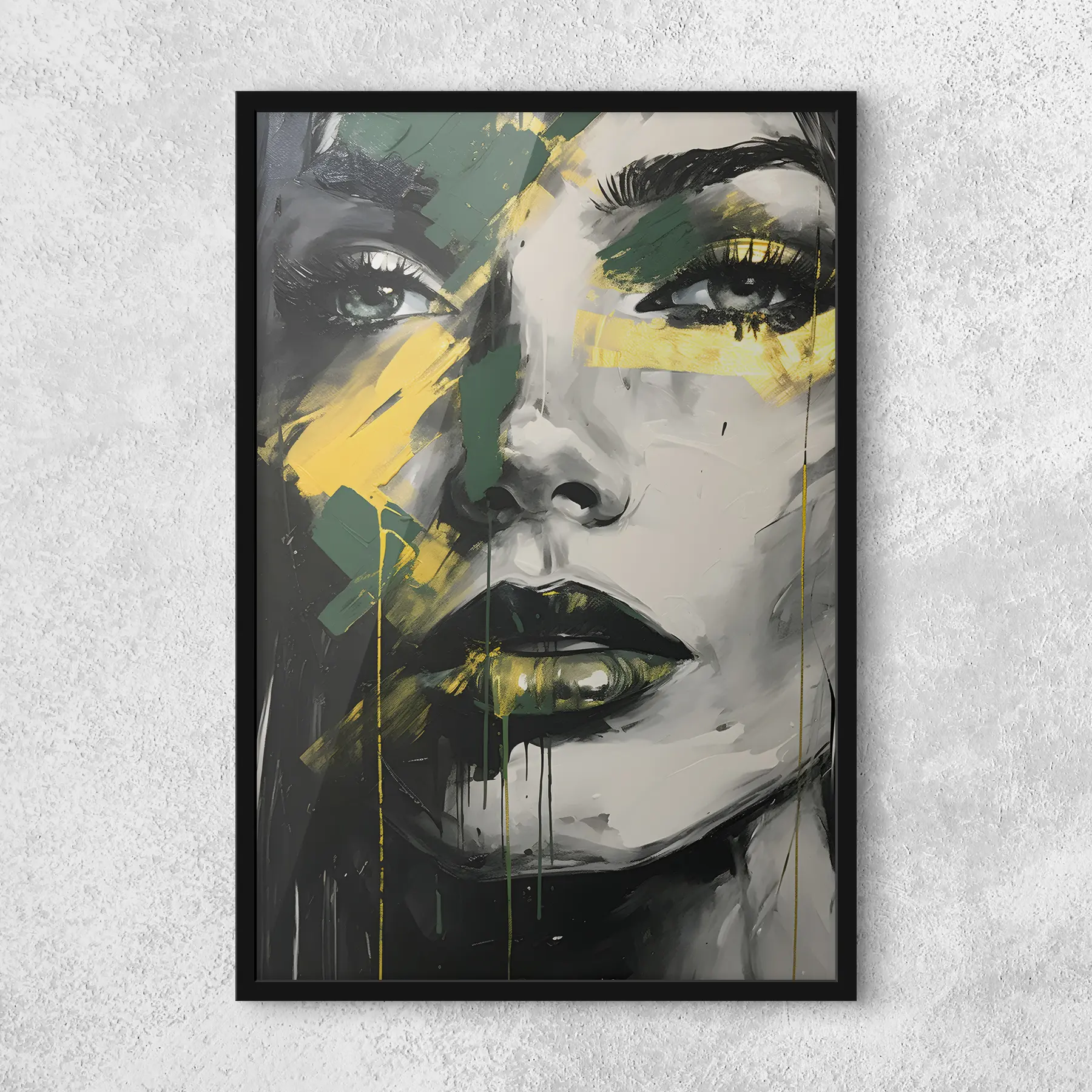 Fototapetes Spilgtas krāsas uz izteiksmīgā sejā f36157