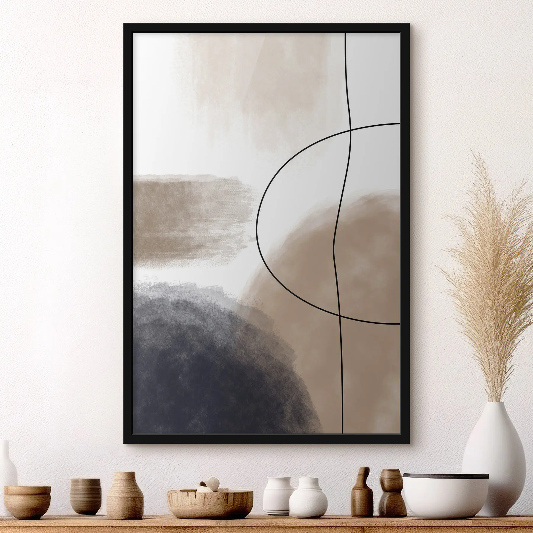 Fototapetes Abstraktas formas siltos toņos f35944