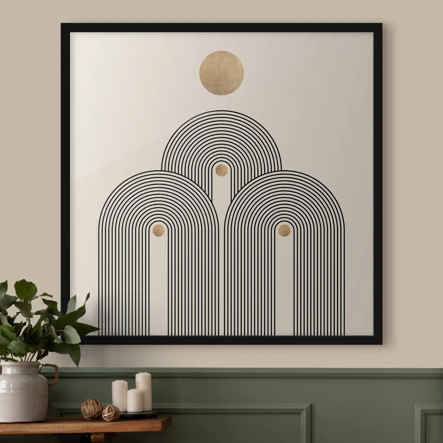 Glezna Boho stila ģeometrija f35929