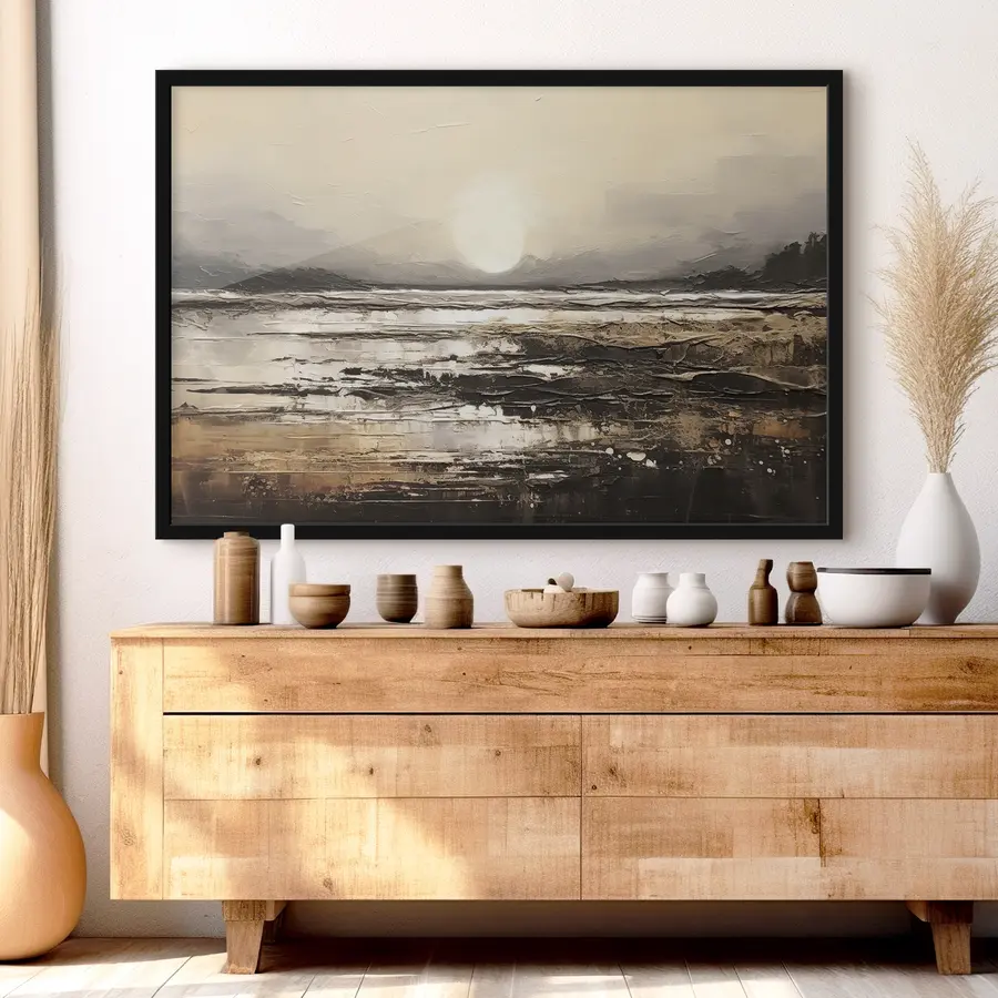 Fototapetes Mierīgs saulriets pār klusiem ūdeņiem f35912