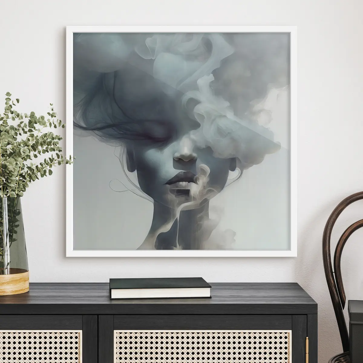 Plakāts Meitene un pelēkā migla f35818