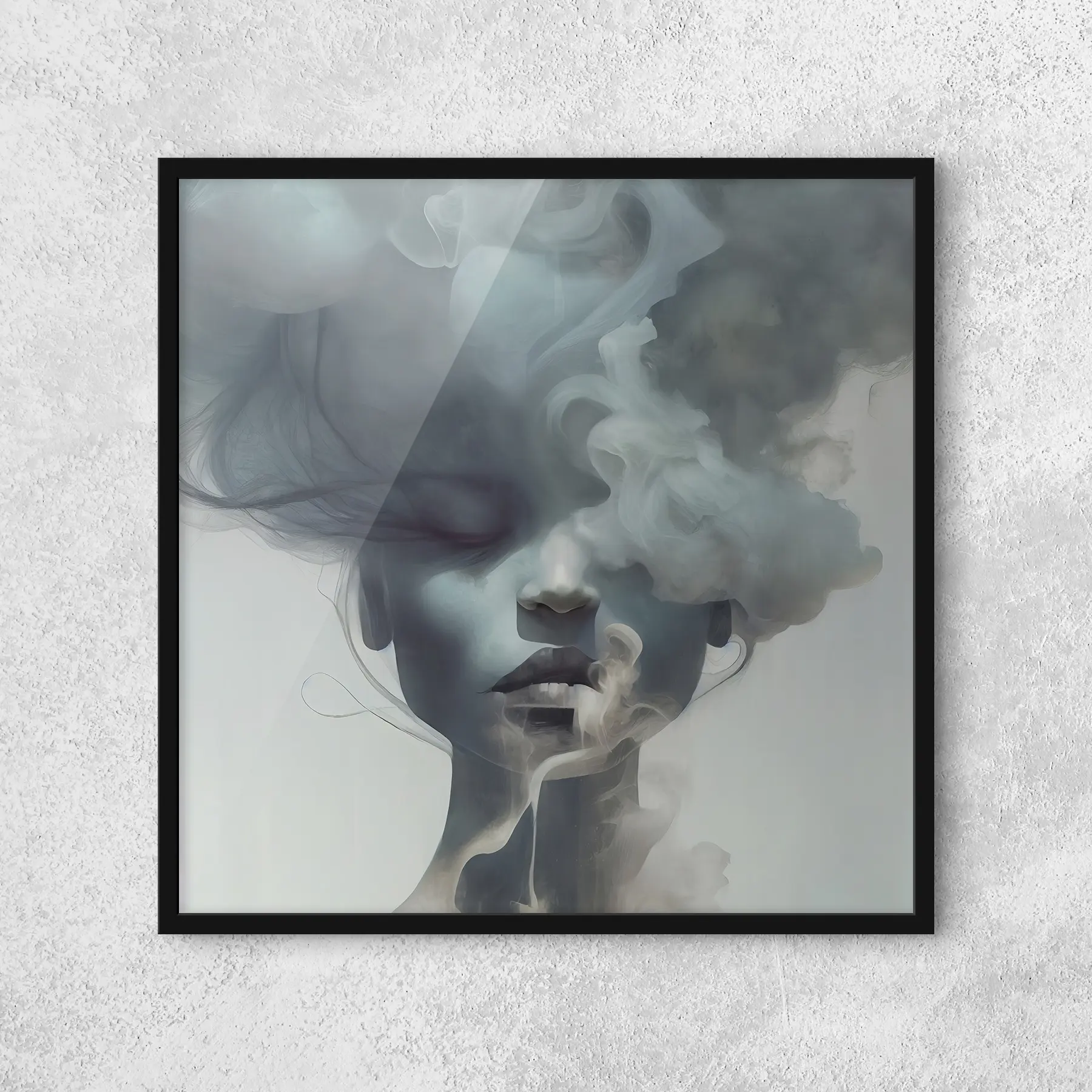 Fototapetes Meitene un pelēkā migla f35818