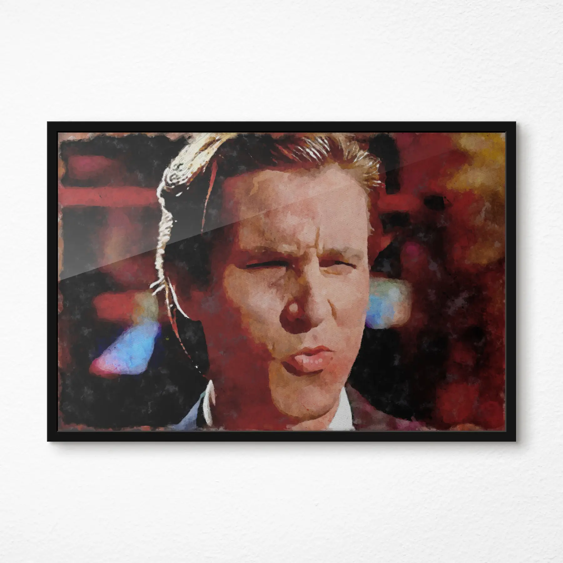 Glezna Spēcīga izteiksme spilgtās krāsās f35747