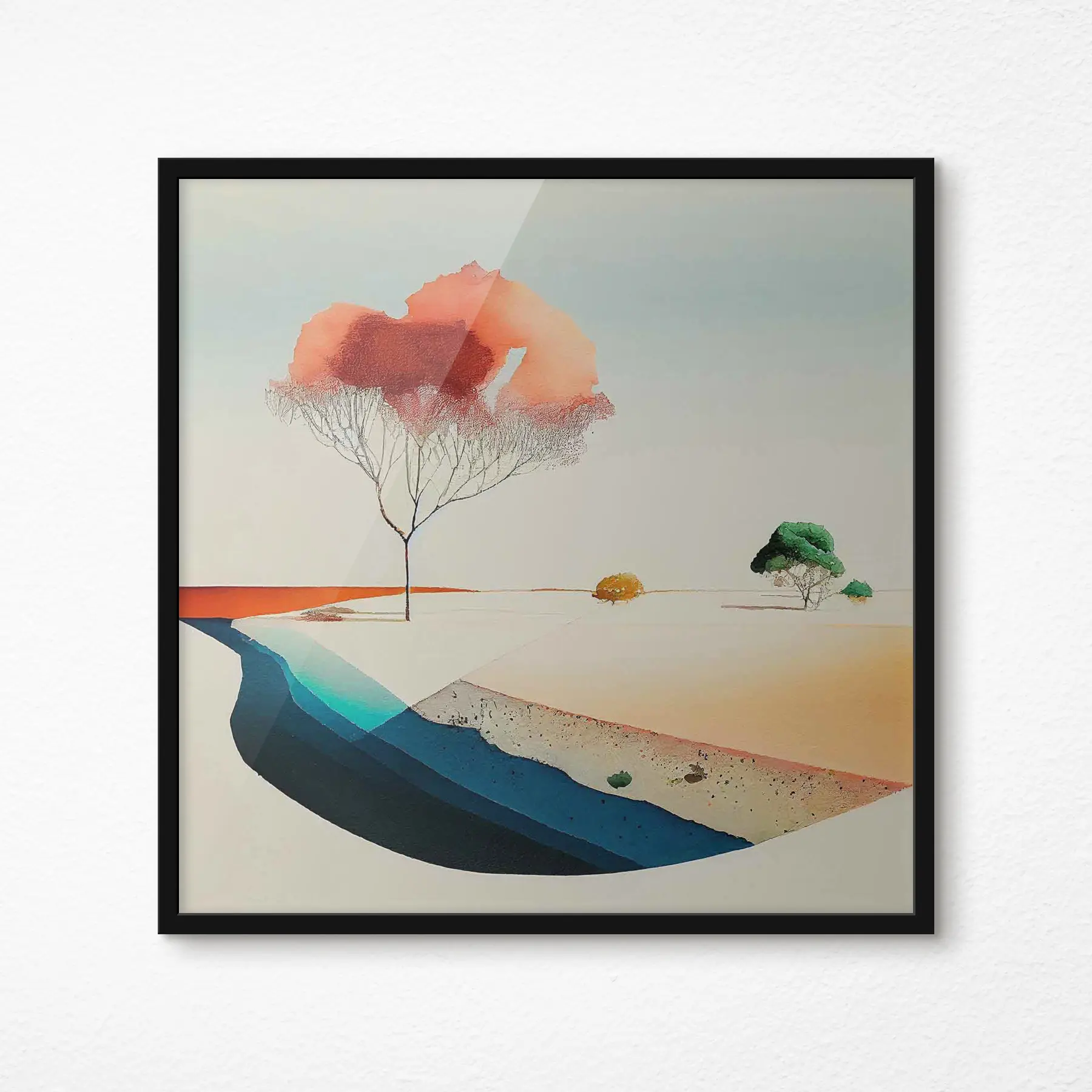 Fototapetes Vientuļi koki f35709