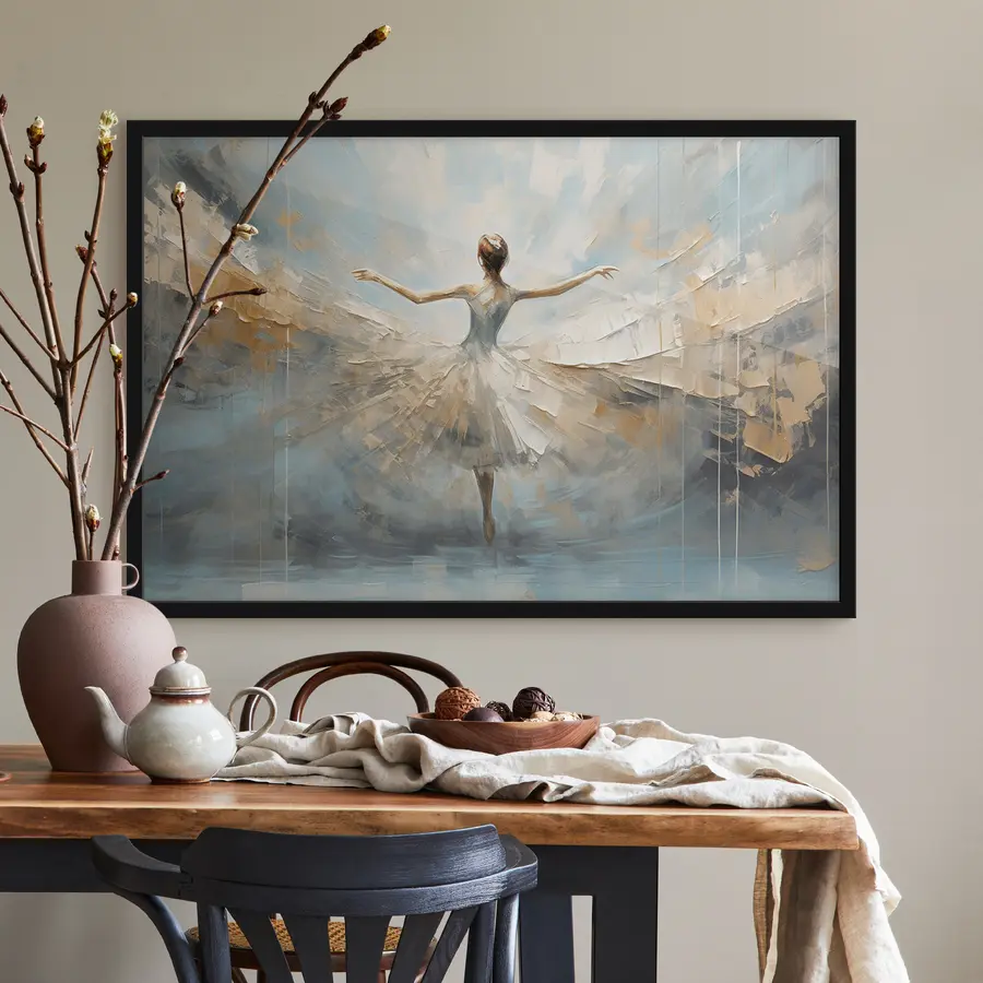 Fototapetes Dejotāja, kas apvieno gaismu un kustību f35538