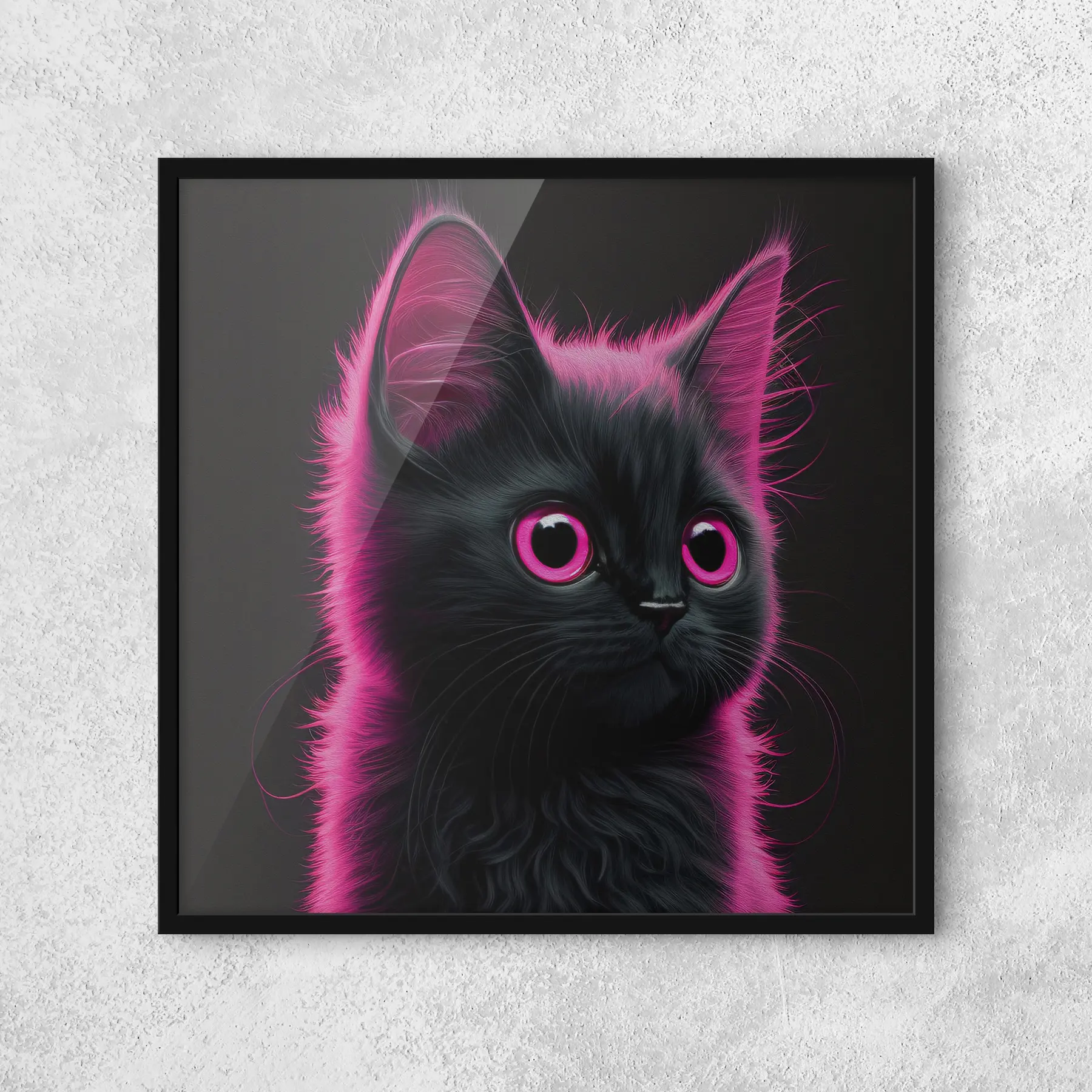 Glezna Cute kaķītis ar košu kažoku f35511