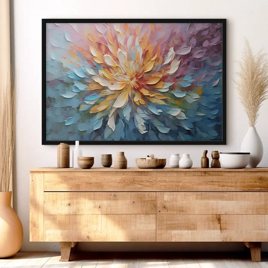 Fototapetes Spilgti ziedlapiņas virpuļojošā dejā f34488