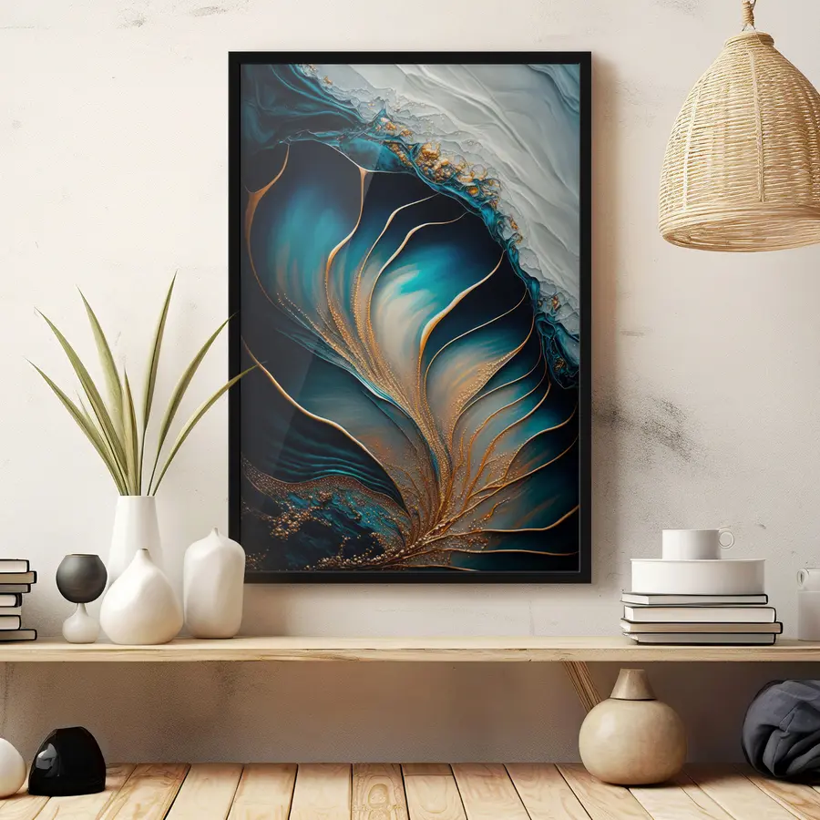 Fototapetes Plūstošā māksla spilgtās krāsās f34441