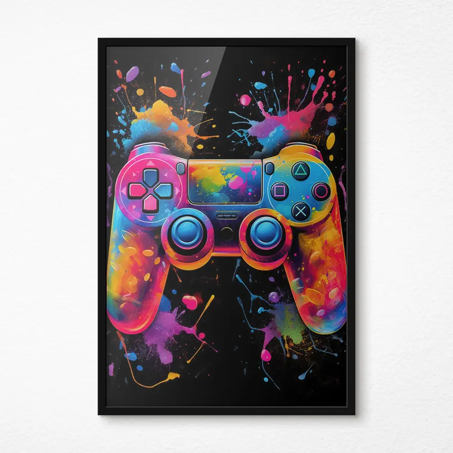 Glezna Spilgtas krāsas satiekas ar spēļu piedzīvojumiem f34260