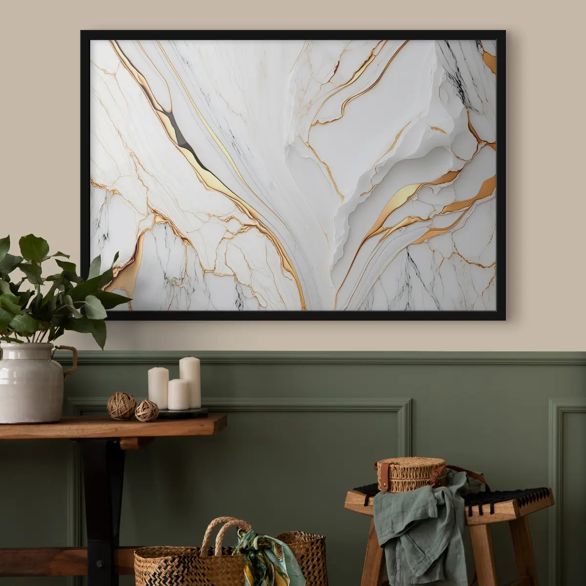 Plakāts Balta tekstūra f34128