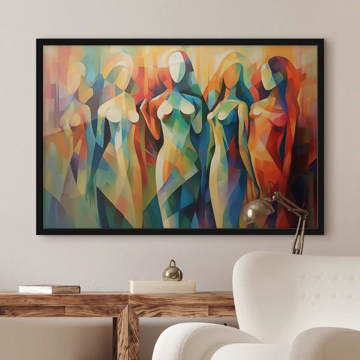 Plakāts Abstraktas figūras spilgtās krāsās f33844