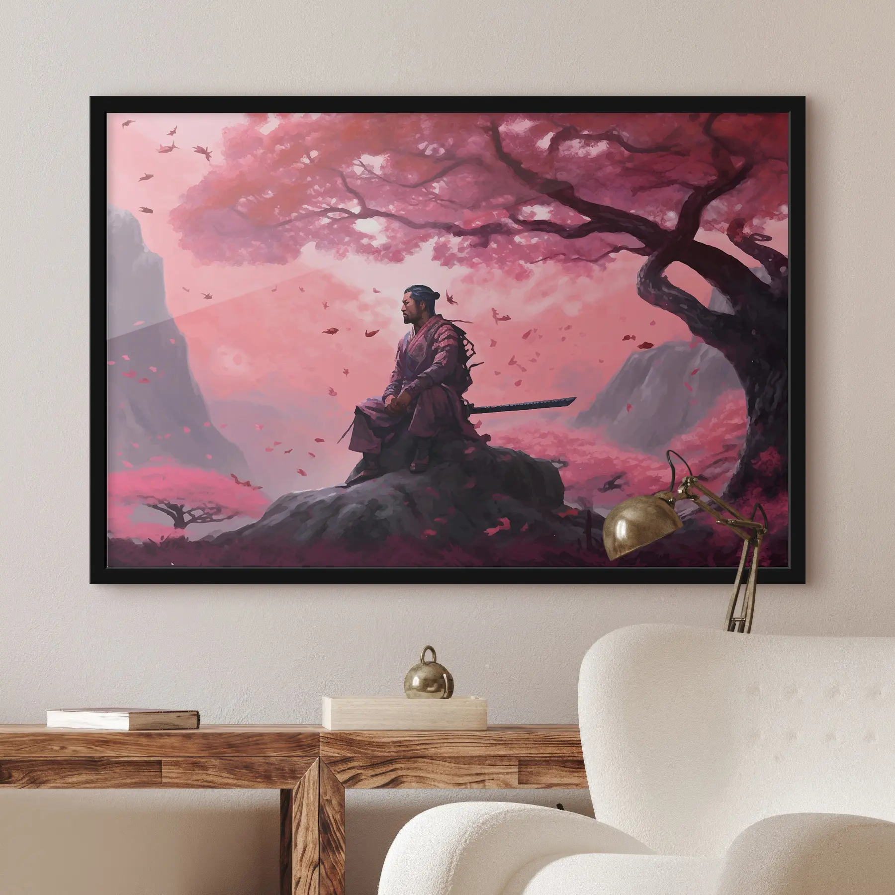 Fototapetes Kareivis mierīgā sapņu ainavā f33526