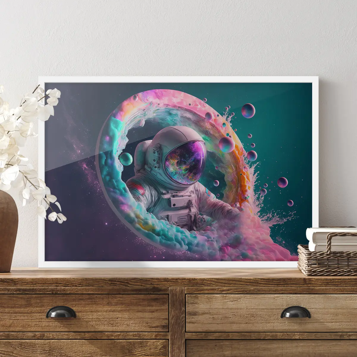 Plakāts Kosmiskais ceļojums caur dzīvīgām dimensijām f33510