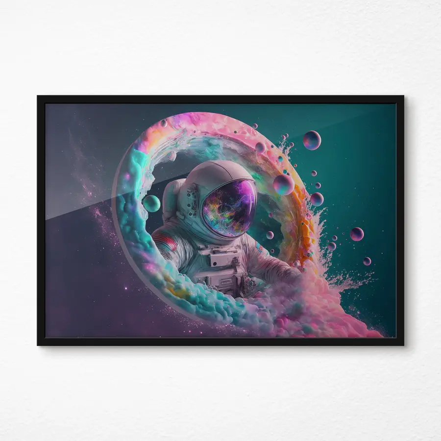 Fototapetes Kosmiskais ceļojums caur dzīvīgām dimensijām f33510