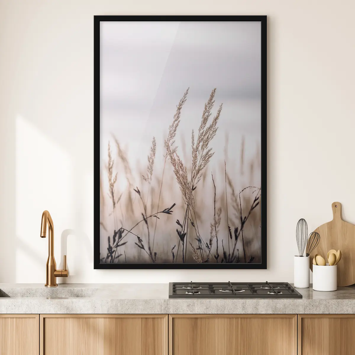 Plakāts Vieglas zāles, kas šūpojas vējā f33070