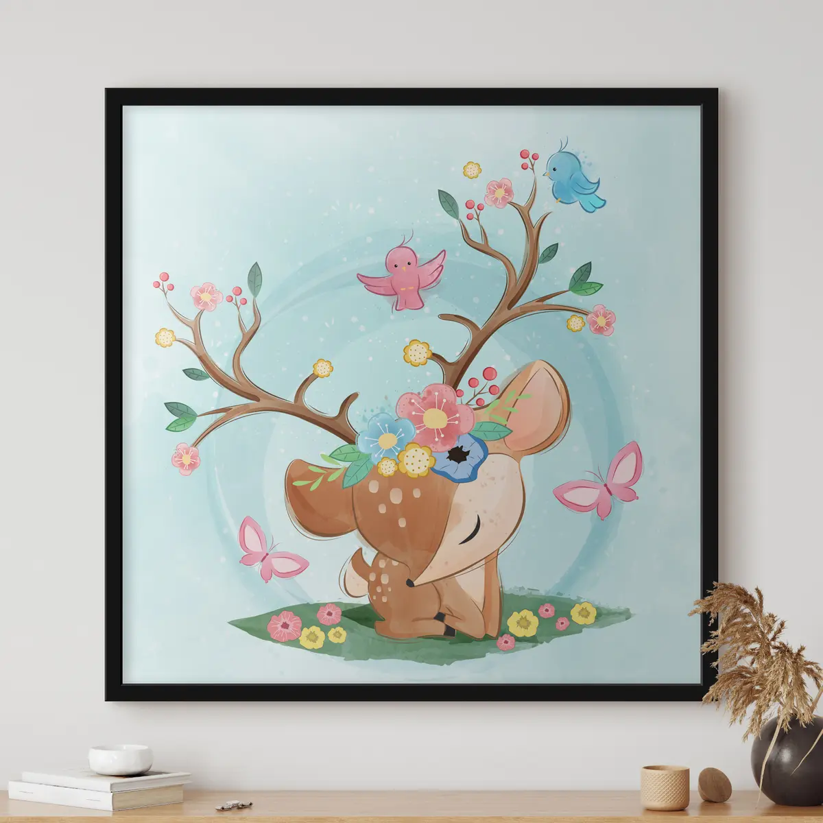 Plakāts Kaprīzas būtnes krāsainā pasaulē f32795