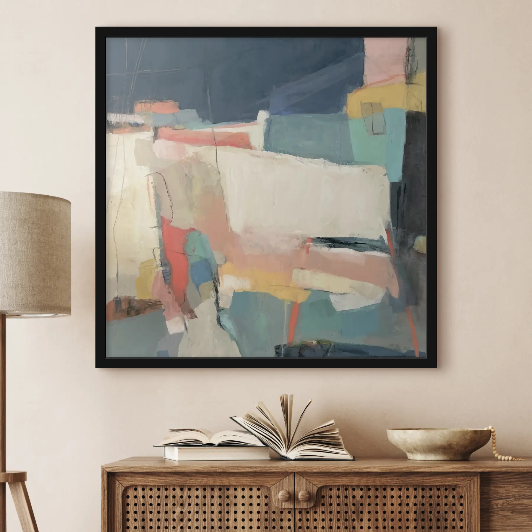 Glezna Abstrakcija, krāsu triepieni f32446