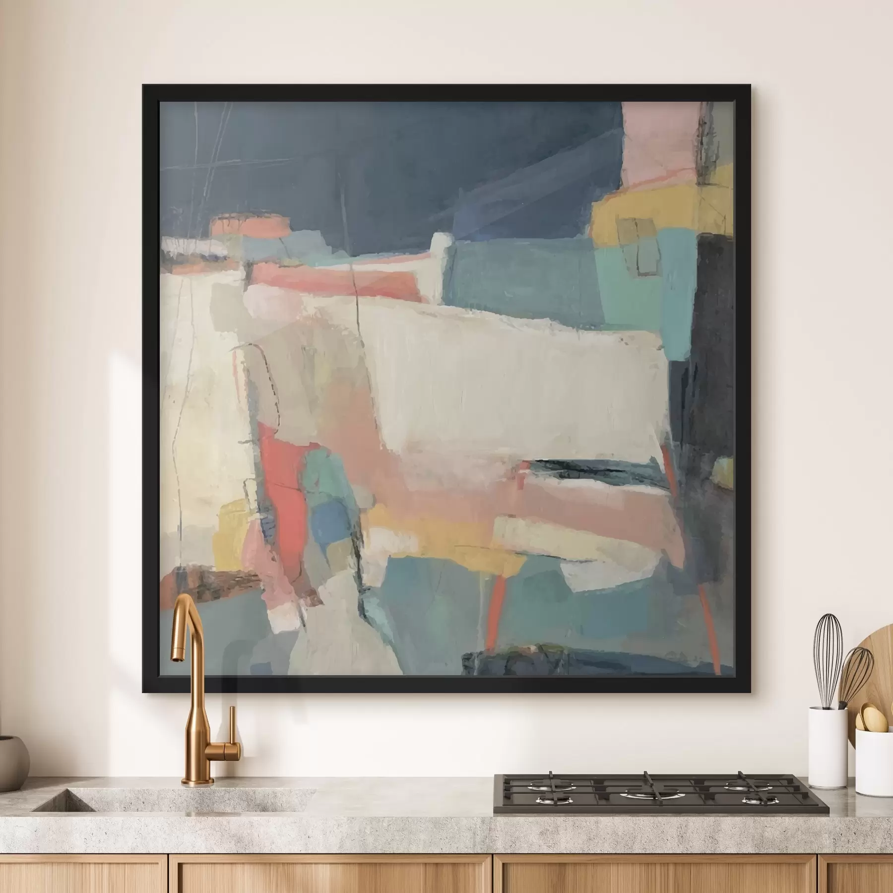 Glezna Abstrakcija, krāsu triepieni f32446