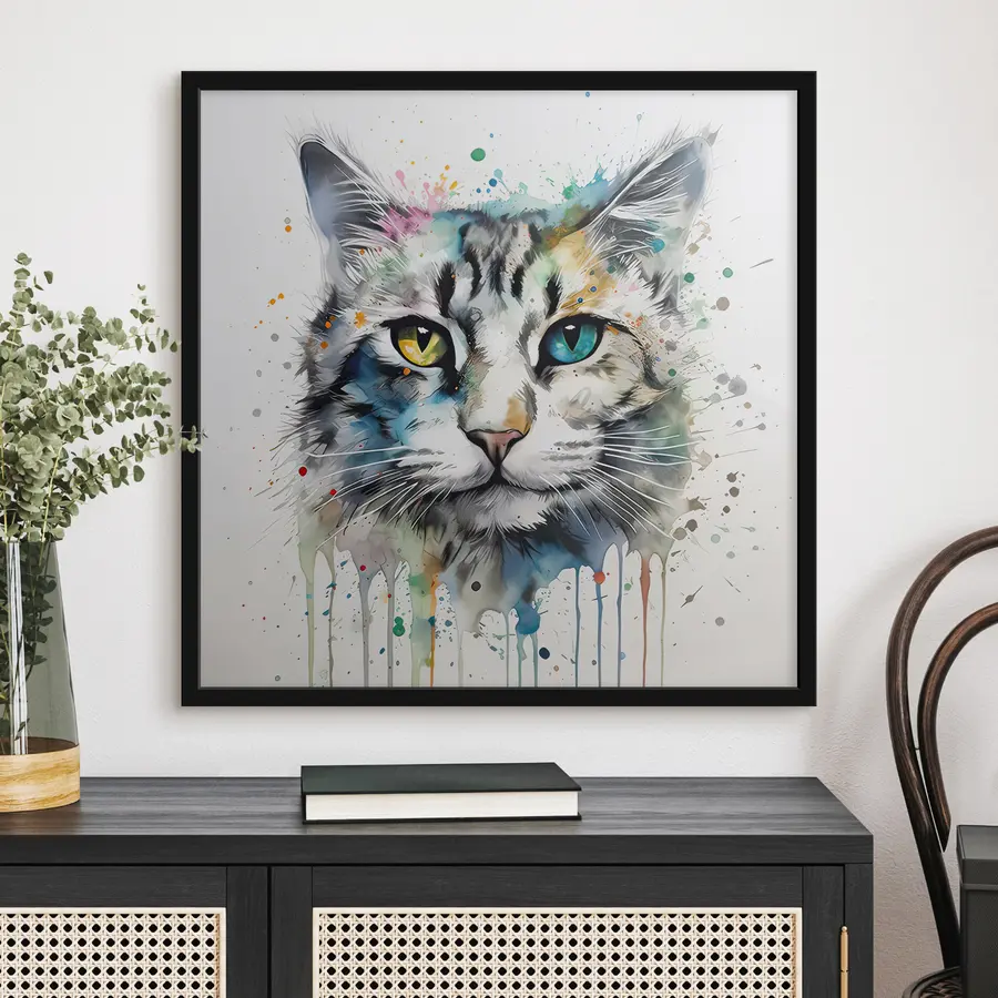 Fototapetes Kaķis akvareļu stilā f32315