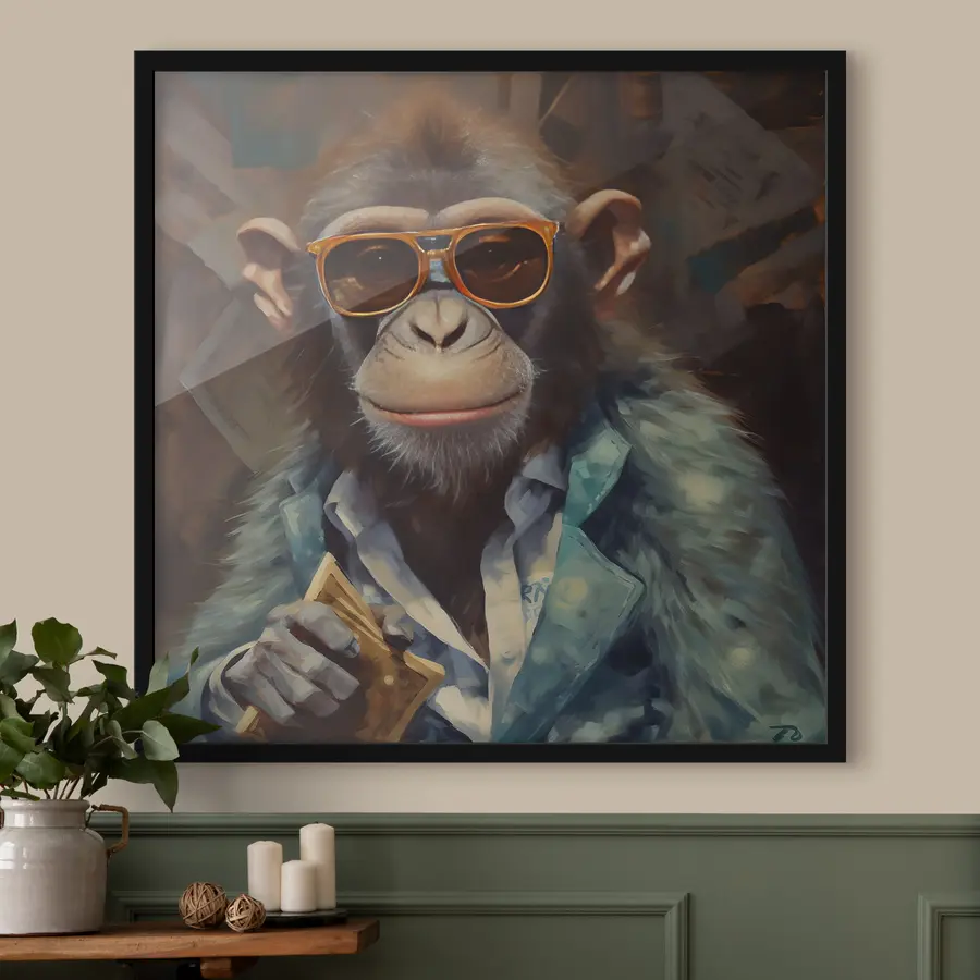 Fototapetes Pērtiķis ar maku f32172