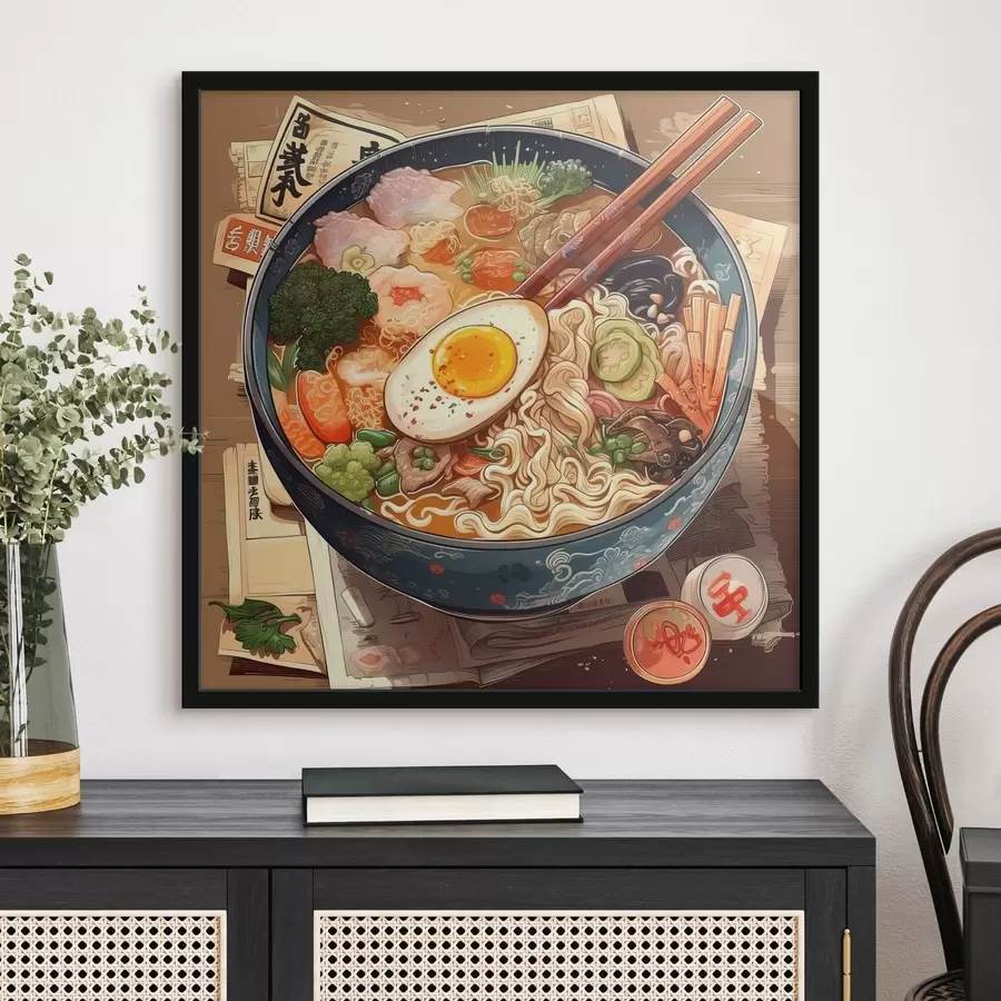 Fototapetes Ramen, austrumu ēdiens, udon, ķīniešu ēdiens f32121