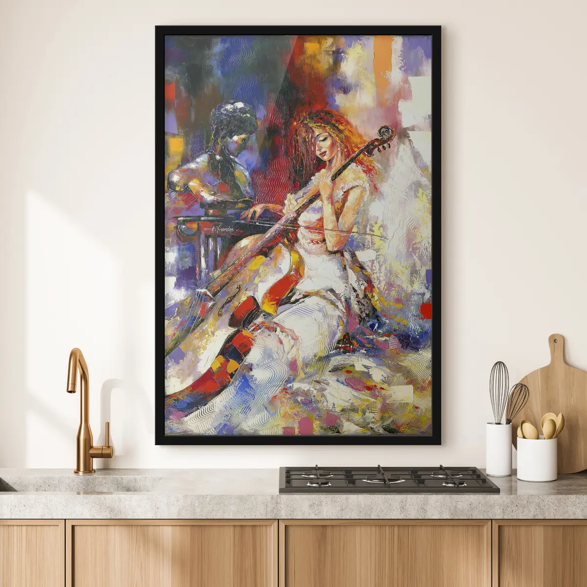 Plakāts Melodija un krāsa perfektā harmonijā f16795