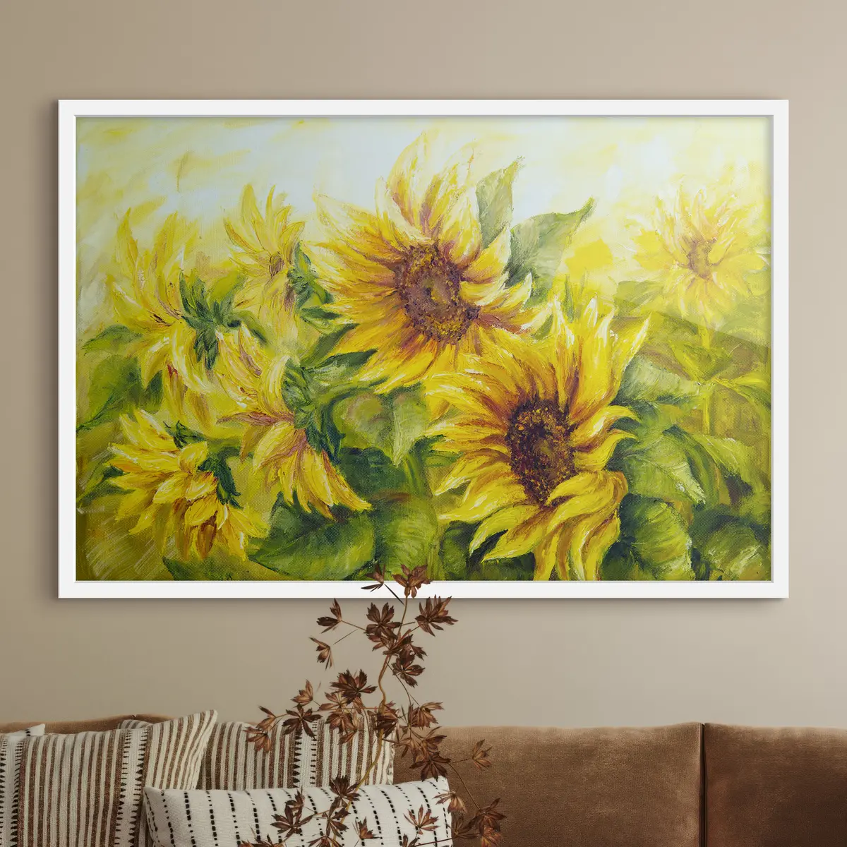 Plakāts Spilgtas saulespuķes saulainos toņos f16781