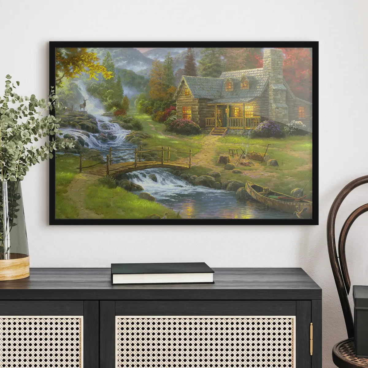 Plakāts Burvīga māja pie rāma upes f15144