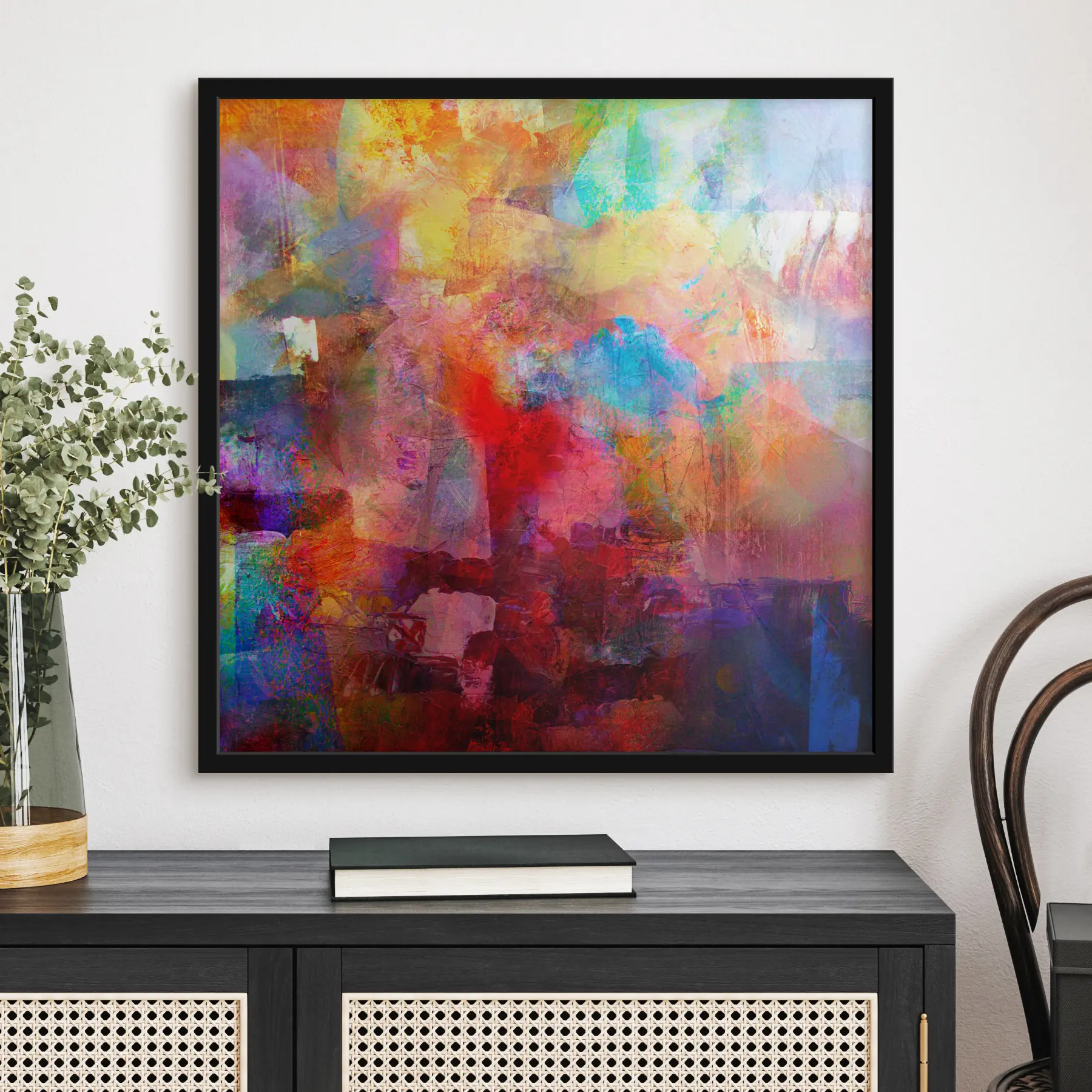 Fototapetes Spilgtas krāsas abstraktā kompozīcijā f04344