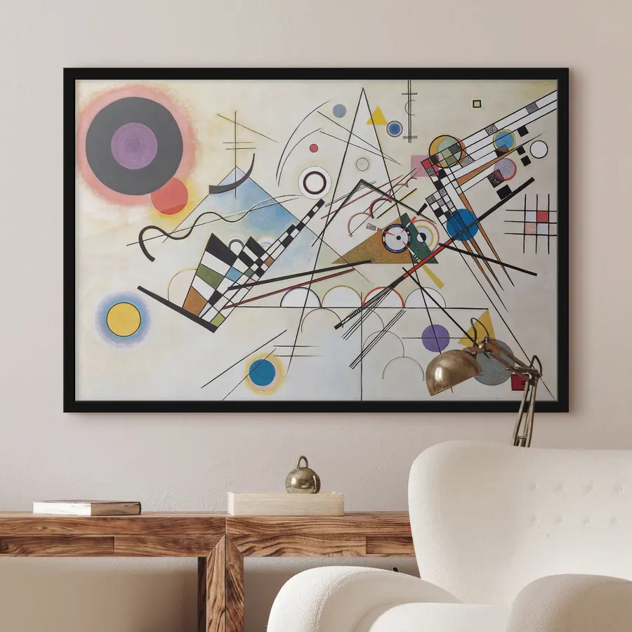 Fototapetes Abstraktas formas un krāsas dinamiski saduras f01030