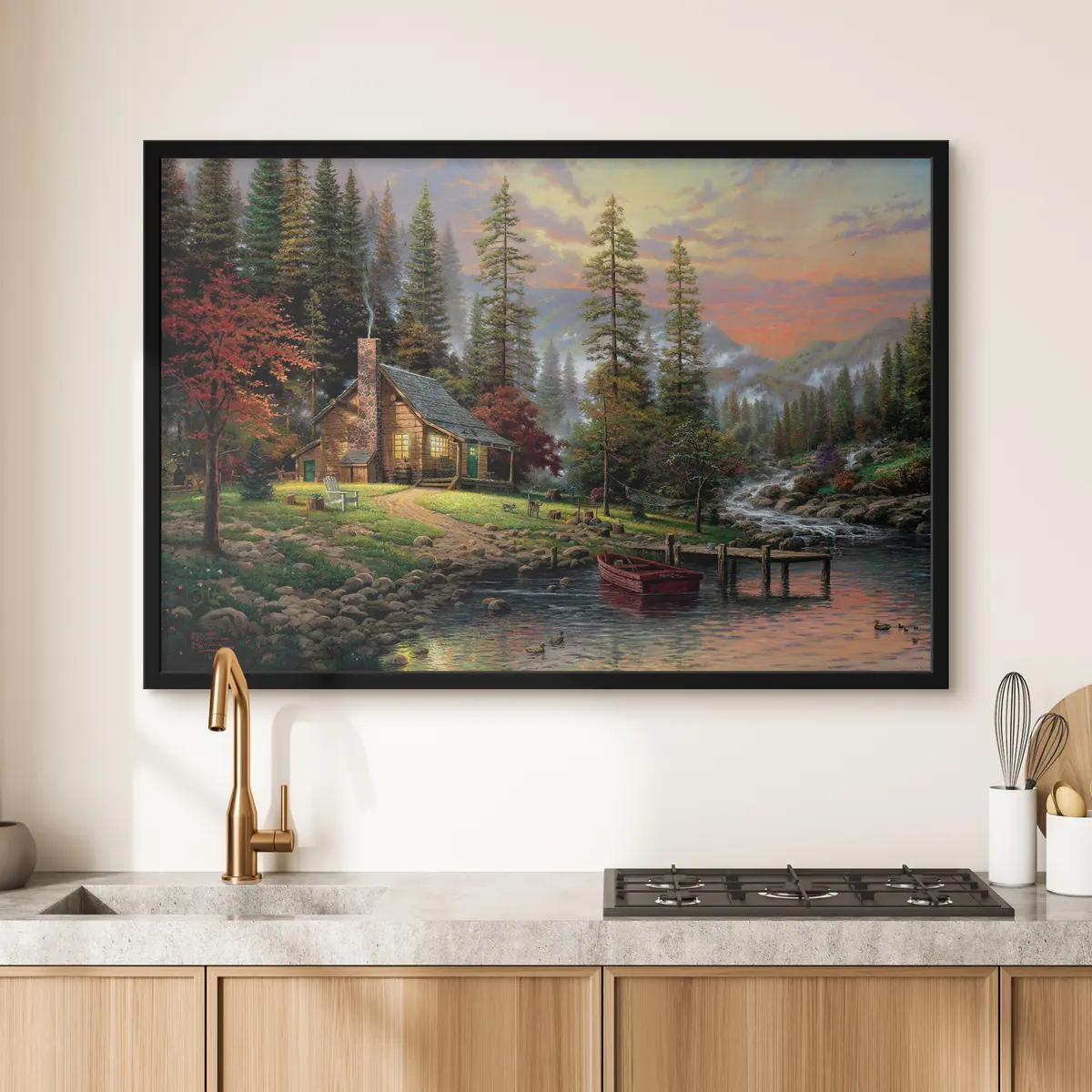 Plakāts Mierīga māja pie klusas upes f15556