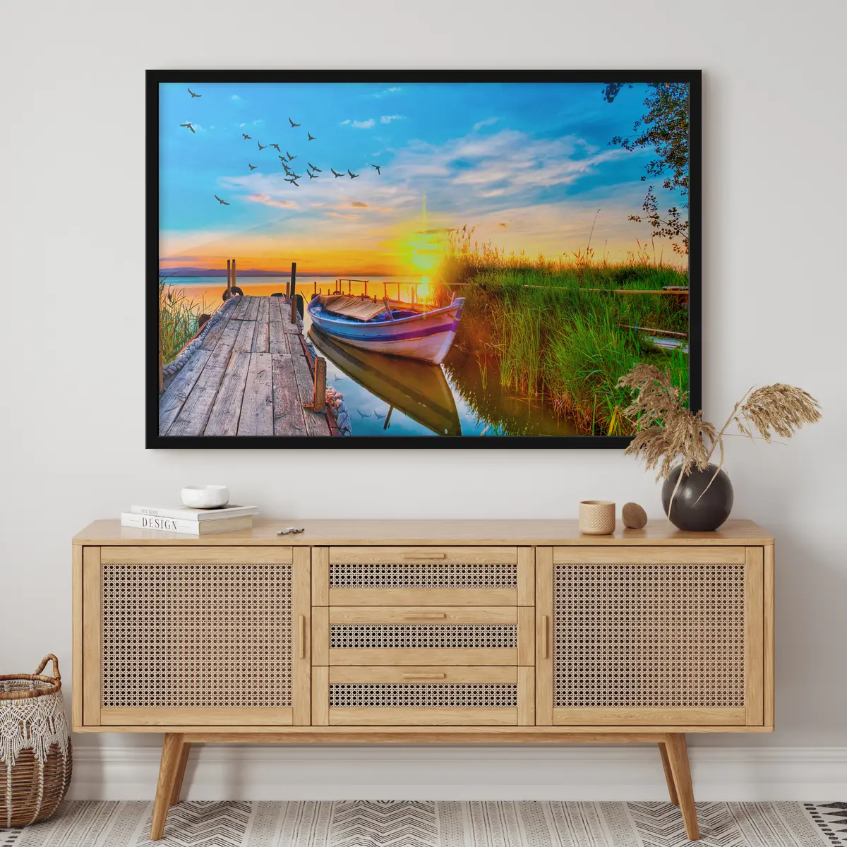 Plakāts Ramus saulriets uz mierīgiem ūdeņiem f17989