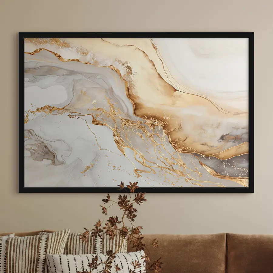 Glezna Balts un smilškrāsas f34129